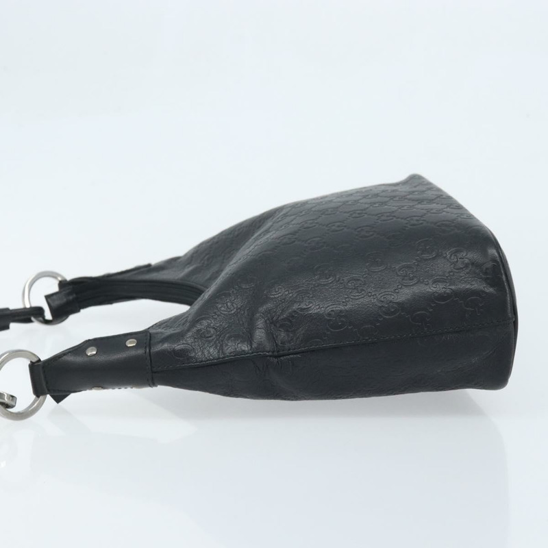 【日本直送】GUCCI GG帆布 Guccissima 單肩包 皮革 黑色 銀色 253336 正品 mr2199A-3