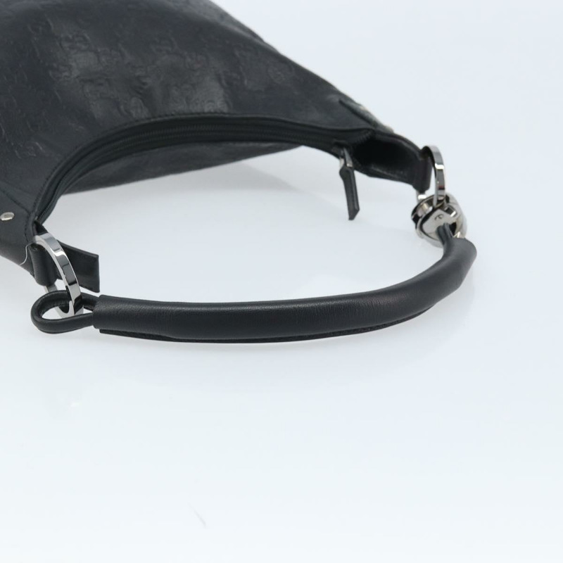 【日本直送】GUCCI GG帆布 Guccissima 單肩包 皮革 黑色 銀色 253336 正品 mr2199A-6