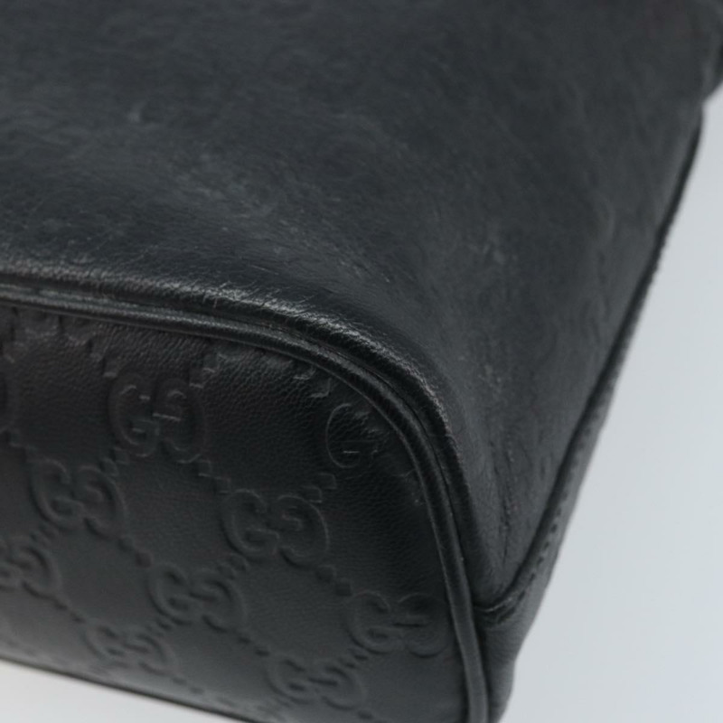 【日本直送】GUCCI GG帆布 Guccissima 單肩包 皮革 黑色 銀色 253336 正品 mr2199A-15