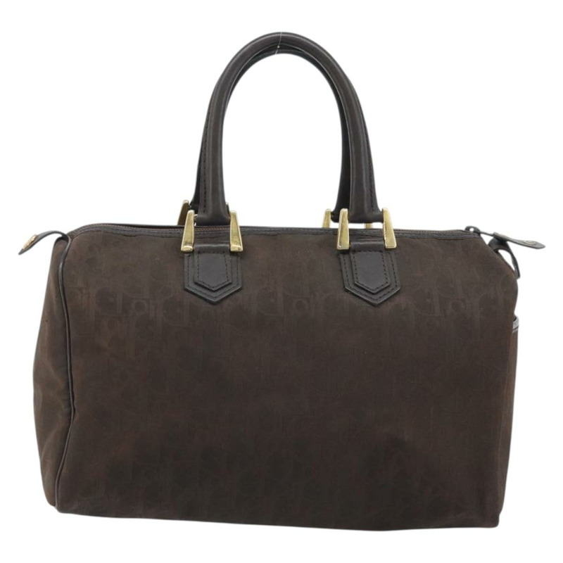 【日本直送】Christian Dior Trotter帆布手提包 棕色金色 正品 mr2225A-1