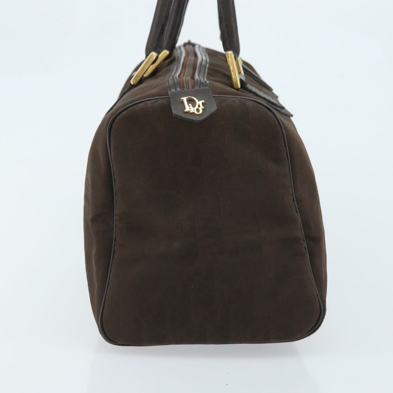 【日本直送】Christian Dior Trotter帆布手提包 棕色金色 正品 mr2225A-3