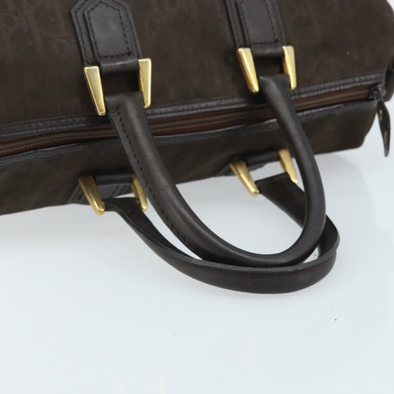 【日本直送】Christian Dior Trotter帆布手提包 棕色金色 正品 mr2225A-6