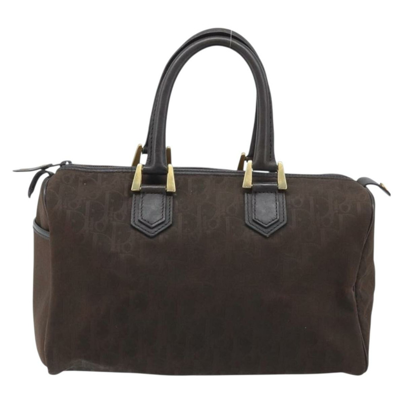 【日本直送】Christian Dior Trotter帆布手提包 棕色金色 正品 mr2225A-12