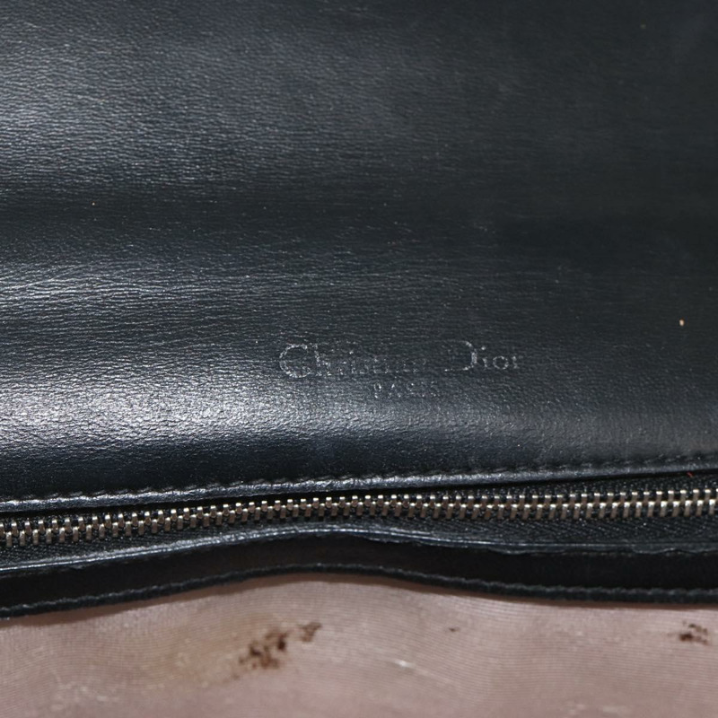 【日本直送】Christian Dior 鏈條 Diorama 肩背包 皮革 黑色 銀色 正品 ka3476A-18
