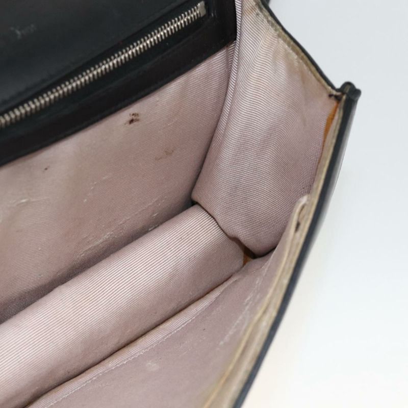 【日本直送】Christian Dior 鏈條 Diorama 肩背包 皮革 黑色 銀色 正品 ka3476A-19