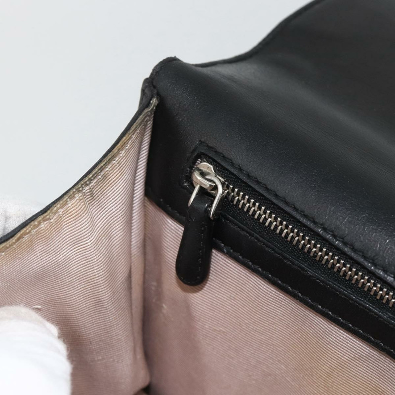 【日本直送】Christian Dior 鏈條 Diorama 肩背包 皮革 黑色 銀色 正品 ka3476A-21