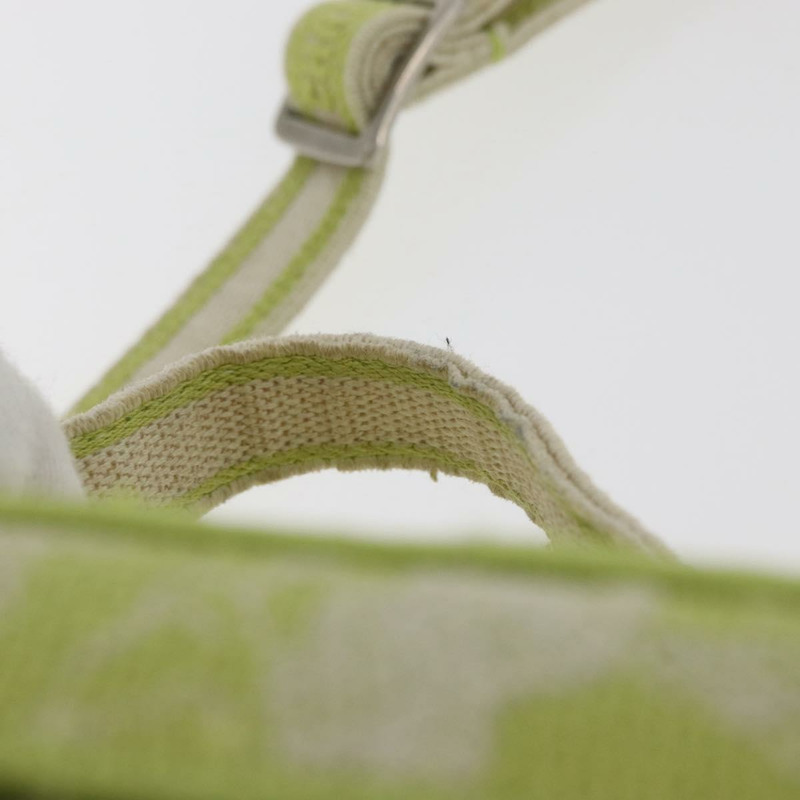 【日本直送】Christian Dior Toile d'Eau Vanity Bag Jacquard 2way Green Silver Auth ka3505M-7