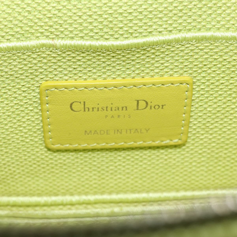 【日本直送】Christian Dior Toile d'Eau Vanity Bag Jacquard 2way Green Silver Auth ka3505M-18