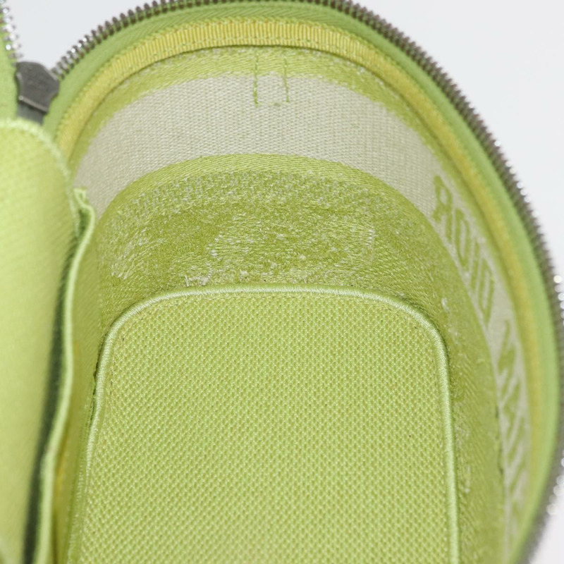 【日本直送】Christian Dior Toile d'Eau Vanity Bag Jacquard 2way Green Silver Auth ka3505M-20