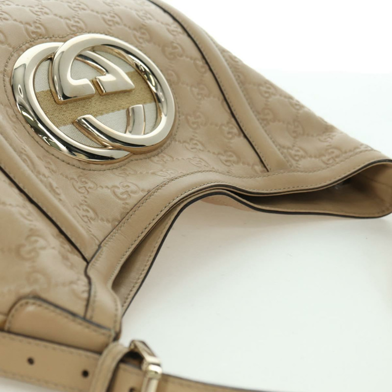 【日本直送】GUCCI GG帆布 Guccissima 單肩包 皮革 米色 金色 162740 正品 ARZ847V-5