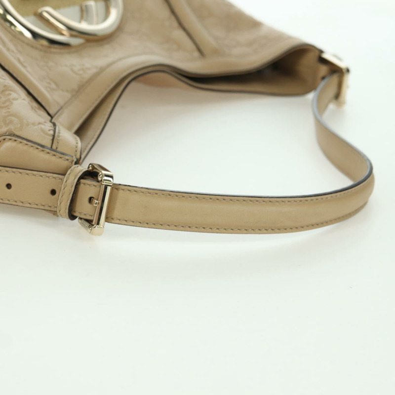 【日本直送】GUCCI GG帆布 Guccissima 單肩包 皮革 米色 金色 162740 正品 ARZ847V-6