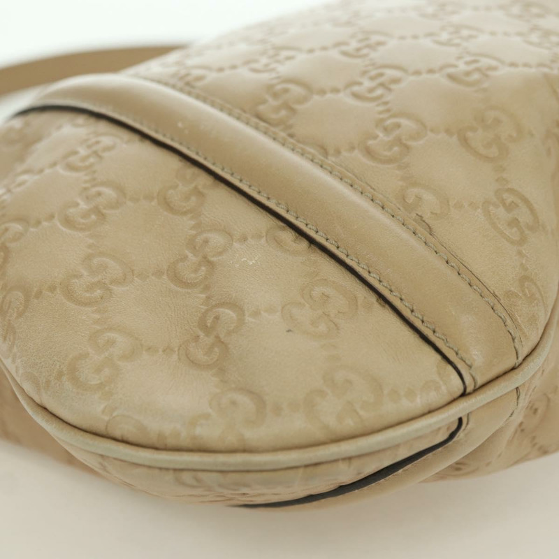 【日本直送】GUCCI GG帆布 Guccissima 單肩包 皮革 米色 金色 162740 正品 ARZ847V-7