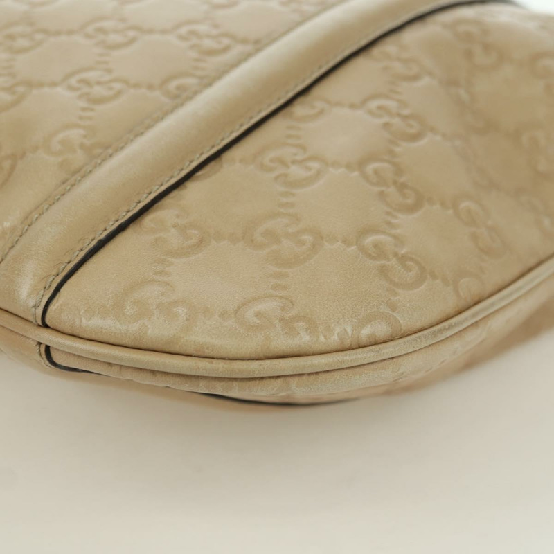 【日本直送】GUCCI GG帆布 Guccissima 單肩包 皮革 米色 金色 162740 正品 ARZ847V-14