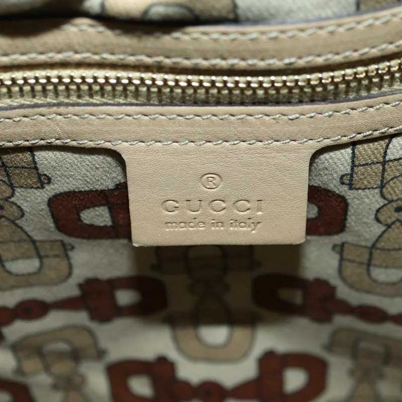 【日本直送】GUCCI GG帆布 Guccissima 單肩包 皮革 米色 金色 162740 正品 ARZ847V-18
