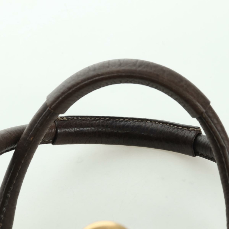 【日本直送】Chloe Paddington 手提包 皮革 棕色 金 銀色 Auth mr2196V-7