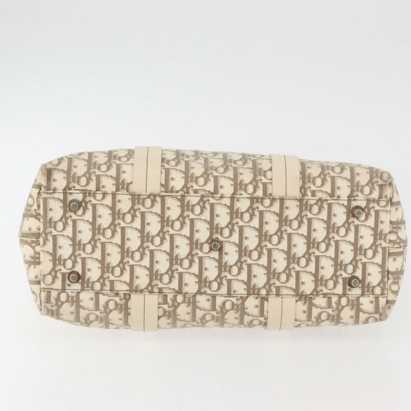 【日本直送】Christian Dior Trotter帆布手提包 米色 銀色 正品 167179A-4