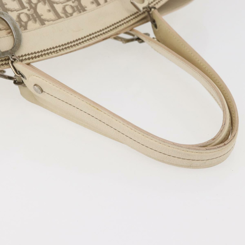 【日本直送】Christian Dior Trotter帆布手提包 米色 銀色 正品 167179A-6