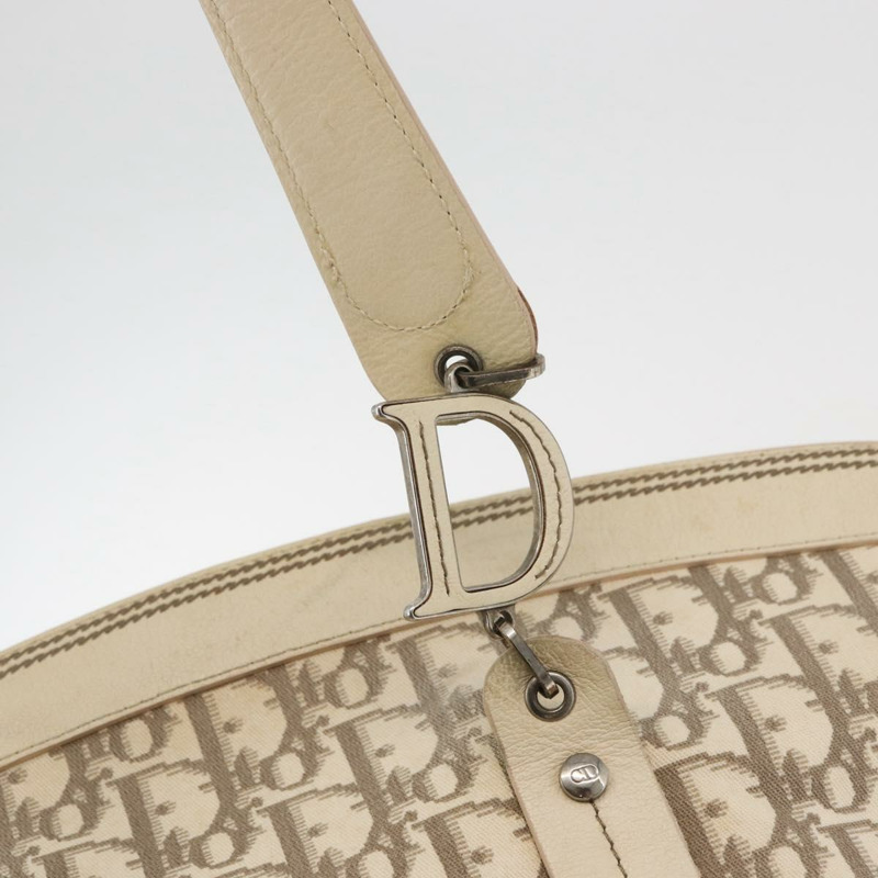 【日本直送】Christian Dior Trotter帆布手提包 米色 銀色 正品 167179A-9