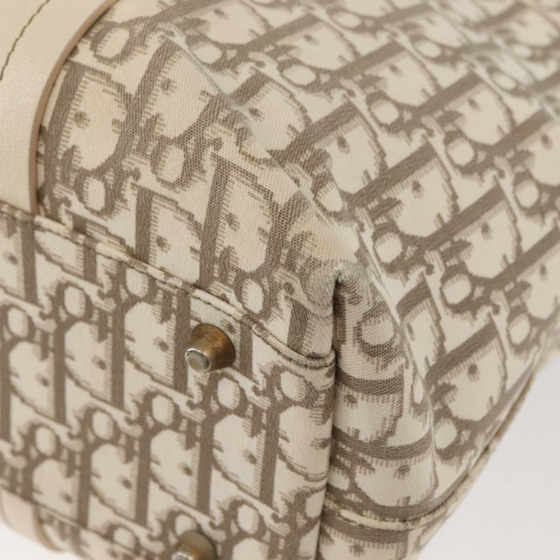 【日本直送】Christian Dior Trotter帆布手提包 米色 銀色 正品 167179A-15