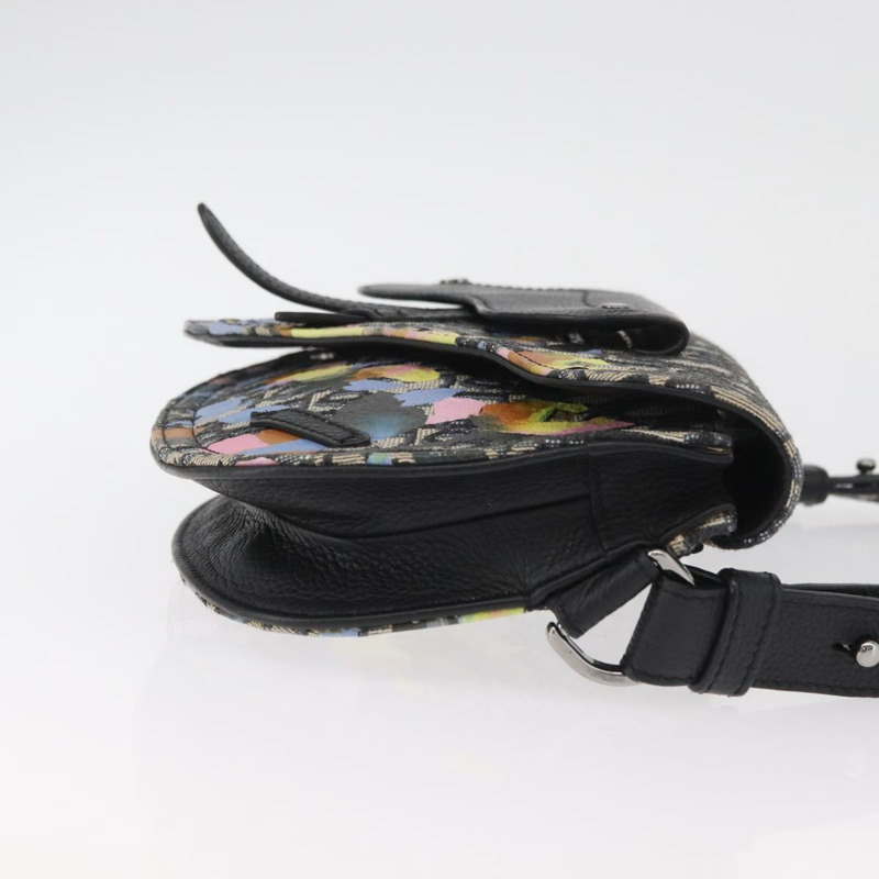 【日本直送】Christian Dior Trotter帆布馬鞍包 Alex Foxton 聯名款 海軍藍 Auth YKZ905M-2