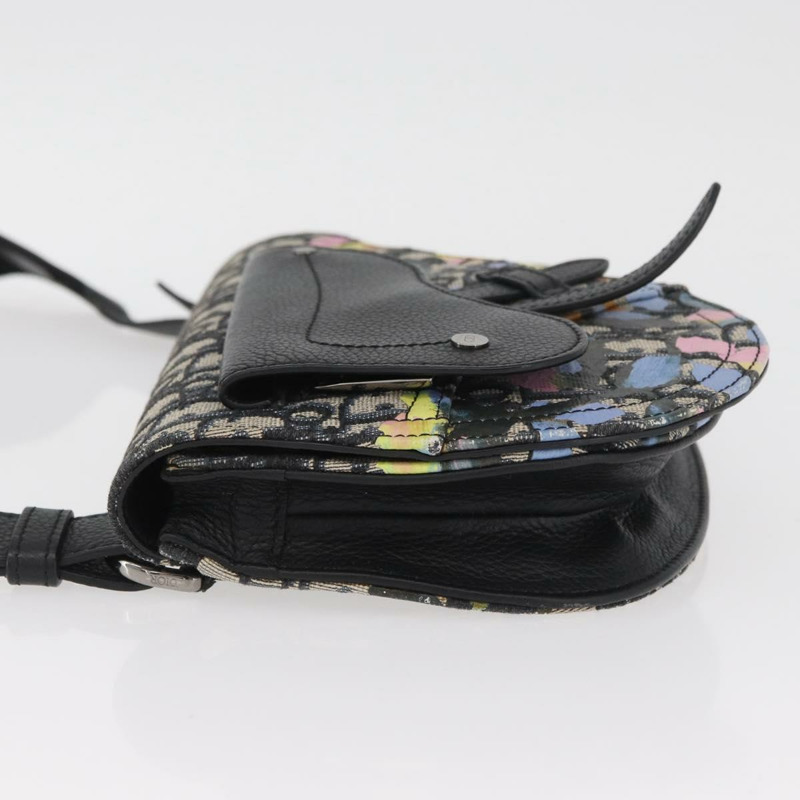 【日本直送】Christian Dior Trotter帆布馬鞍包 Alex Foxton 聯名款 海軍藍 Auth YKZ905M-3