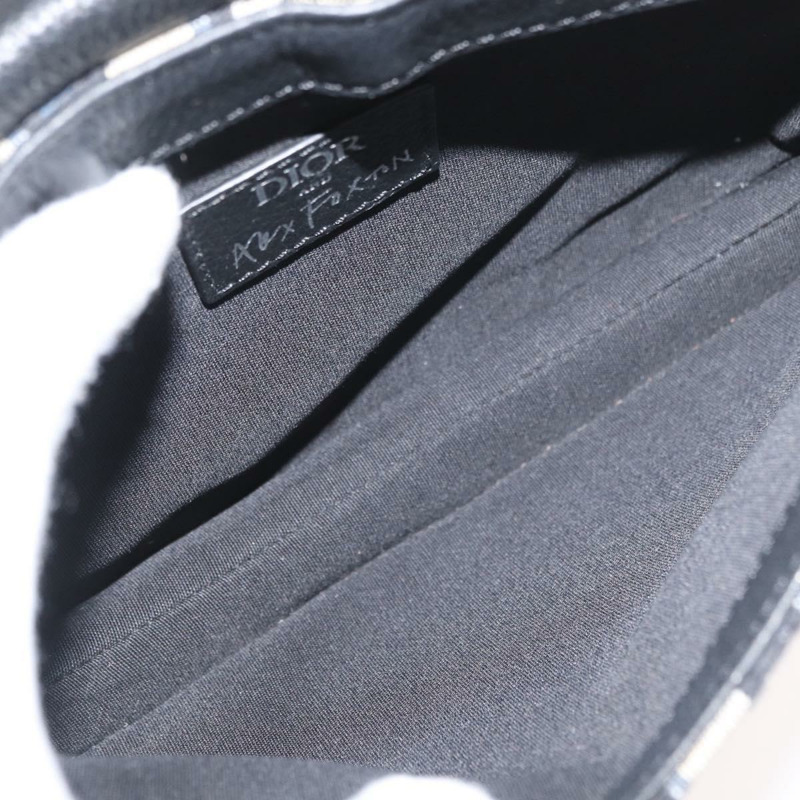 【日本直送】Christian Dior Trotter帆布馬鞍包 Alex Foxton 聯名款 海軍藍 Auth YKZ905M-10