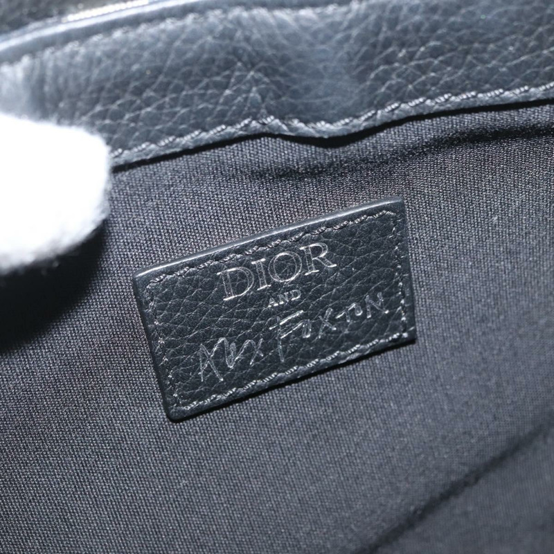 【日本直送】Christian Dior Trotter帆布馬鞍包 Alex Foxton 聯名款 海軍藍 Auth YKZ905M-18