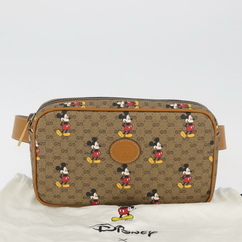 【日本直送】GUCCI Micro GG Supreme Disney 聯名包 PVC 米色 602695 正品 YKZ921SAM-11