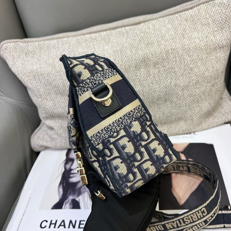DIOR 迪奧Camp郵差包小號老花-3