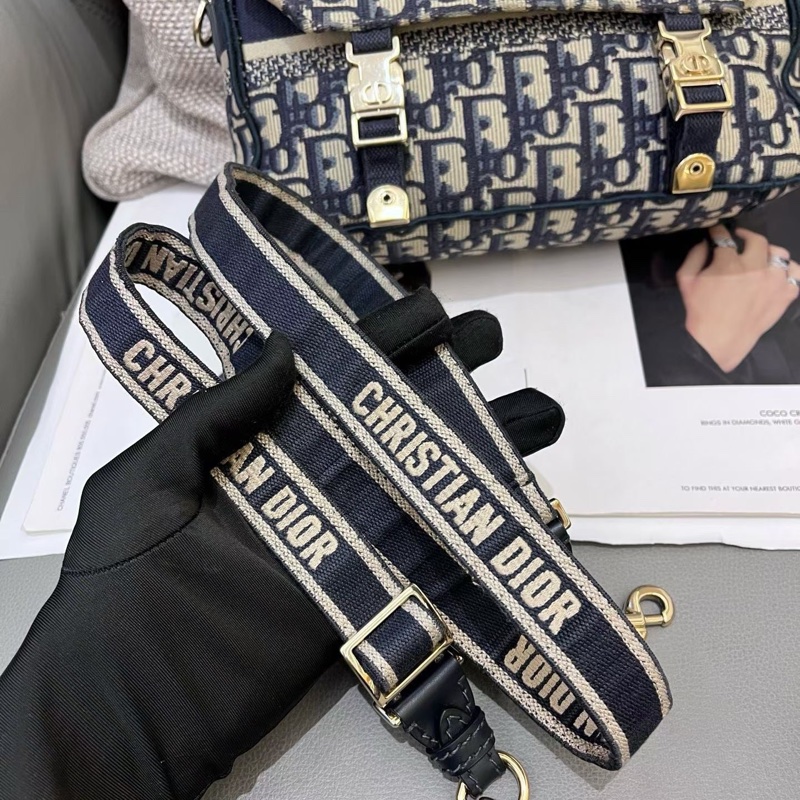 DIOR 迪奧Camp郵差包小號老花-4