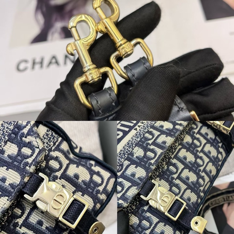 DIOR 迪奧Camp郵差包小號老花-7