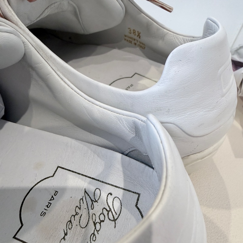 Roger Vivier✨RV女鞋蝴蝶結綁帶運動鞋休閒鞋小白鞋 #38.5-11