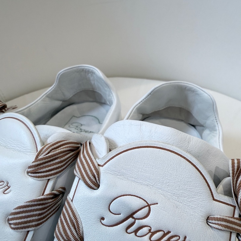 Roger Vivier✨RV女鞋蝴蝶結綁帶運動鞋休閒鞋小白鞋 #38.5-12