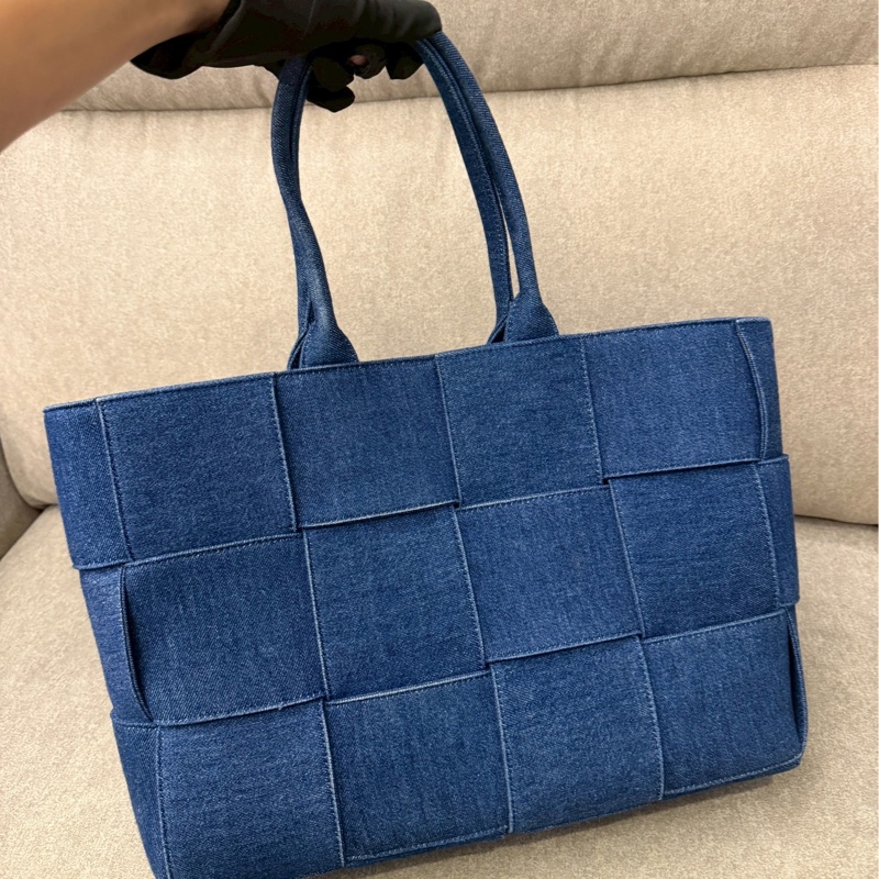 BV牛仔編織托特包-1