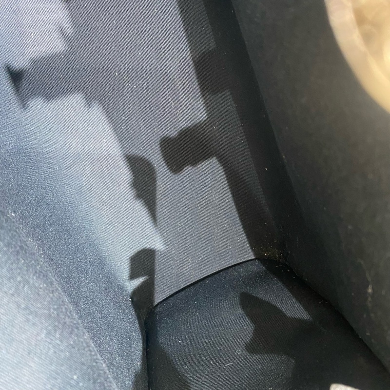 愛馬仕/Hermes herbag 藍色拼墨綠色 31 銀扣-5