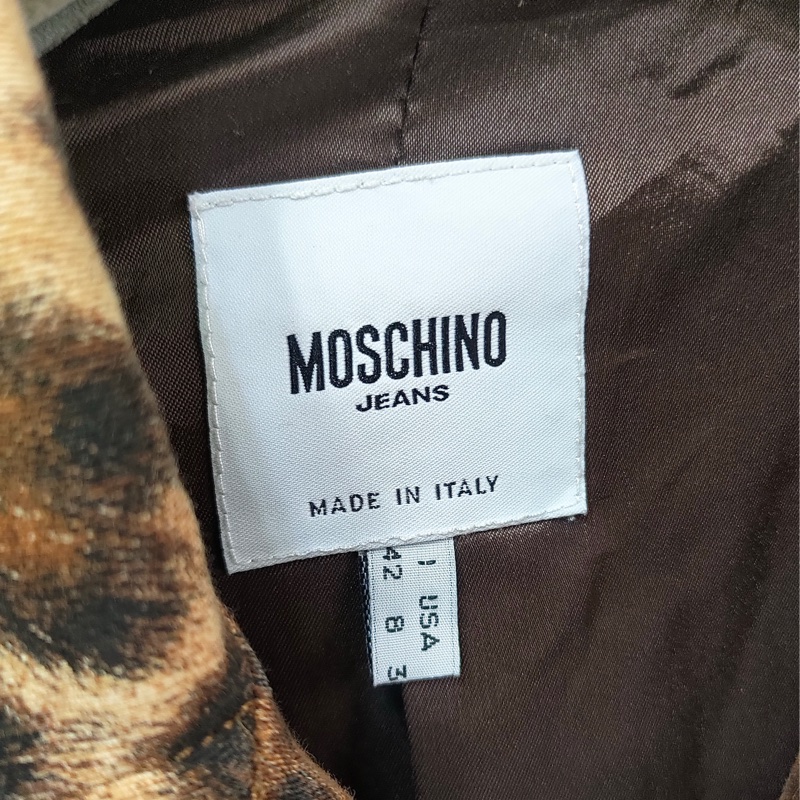 義大利製老品 #MOSCHINO 豹紋外套 愛心 | 短板 | 街拍 |  LOVE & PEACE-2
