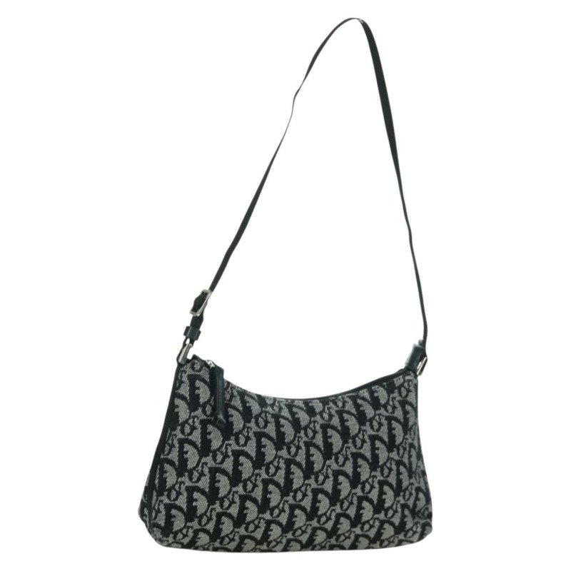 【日本直送】Christian Dior Trotter帆布配件包 黑色 銀色 正品 170558V-0