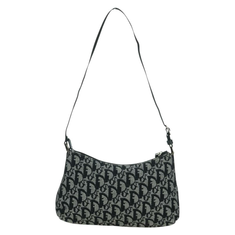 【日本直送】Christian Dior Trotter帆布配件包 黑色 銀色 正品 170558V-1