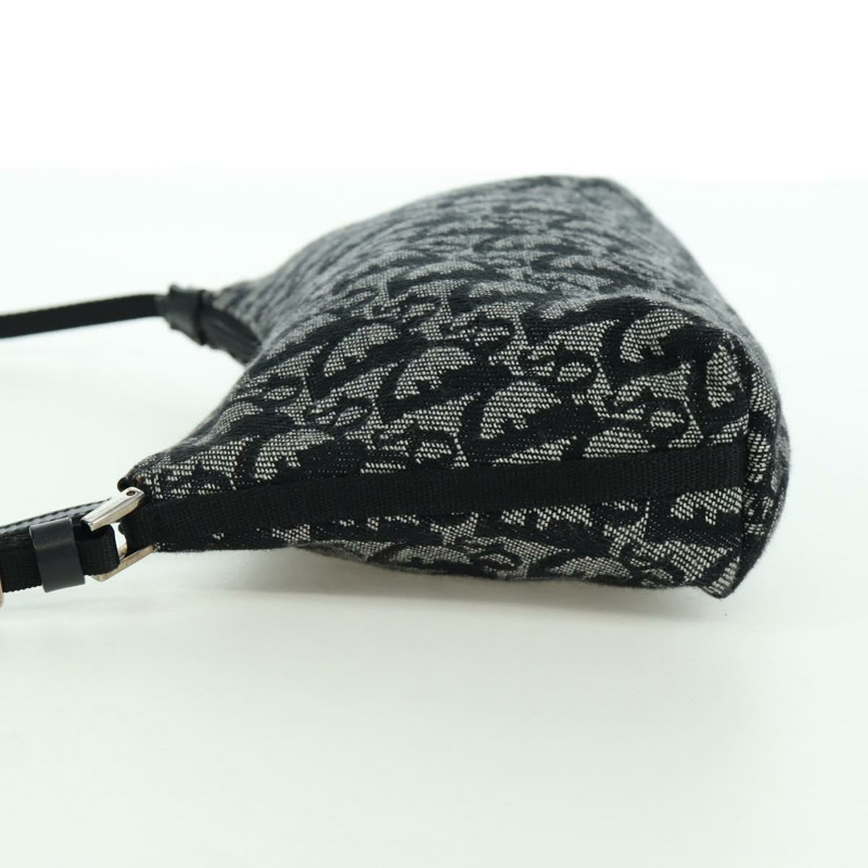 【日本直送】Christian Dior Trotter帆布配件包 黑色 銀色 正品 170558V-2