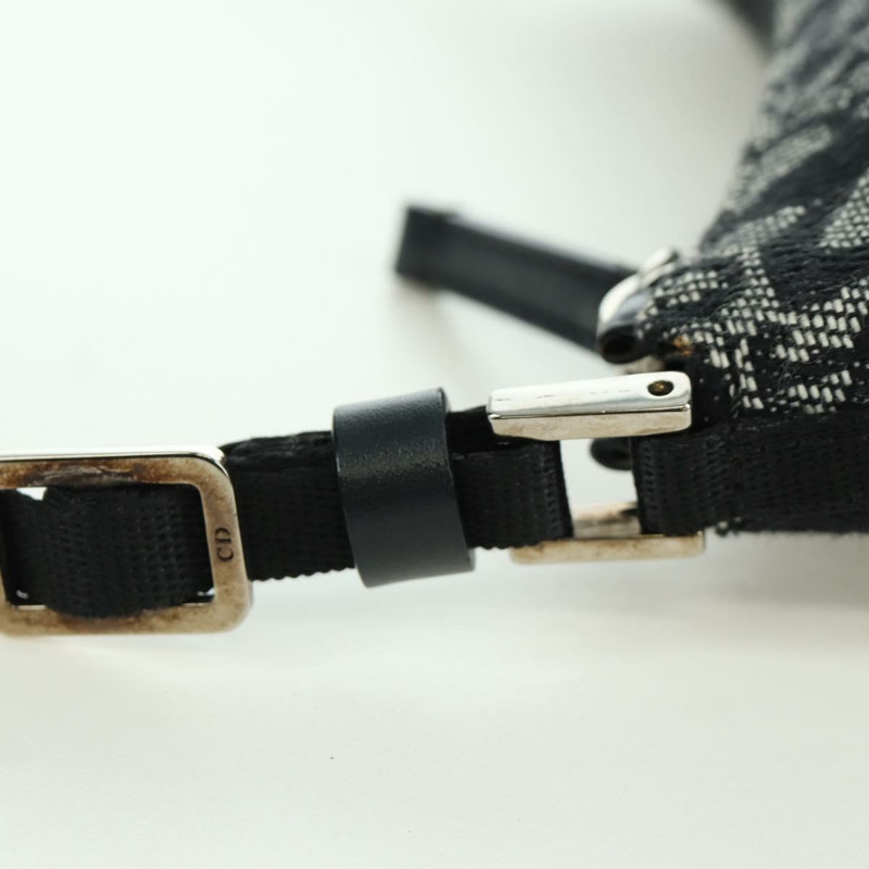 【日本直送】Christian Dior Trotter帆布配件包 黑色 銀色 正品 170558V-7