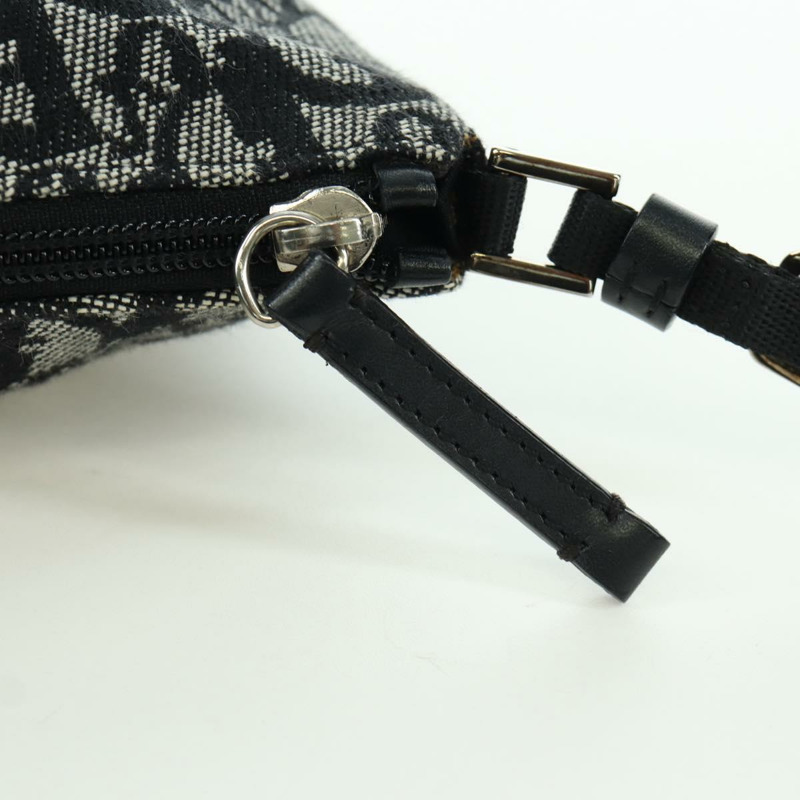 【日本直送】Christian Dior Trotter帆布配件包 黑色 銀色 正品 170558V-9