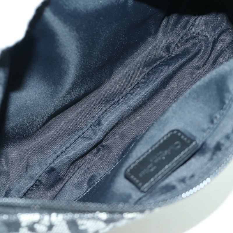 【日本直送】Christian Dior Trotter帆布配件包 黑色 銀色 正品 170558V-10