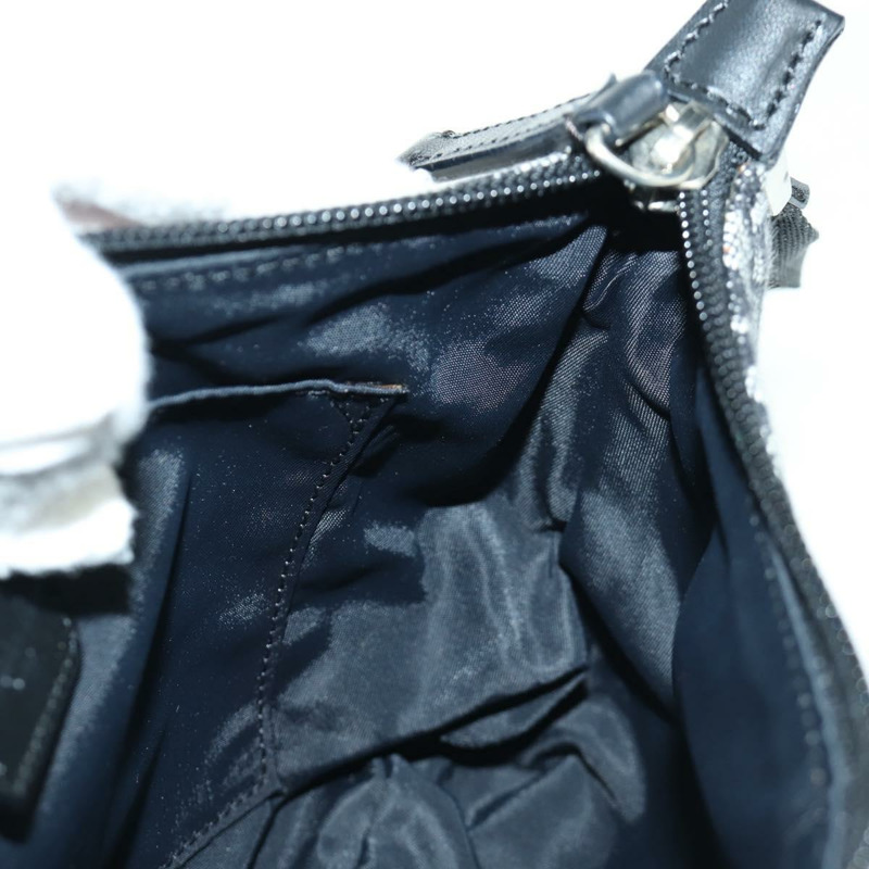 【日本直送】Christian Dior Trotter帆布配件包 黑色 銀色 正品 170558V-19