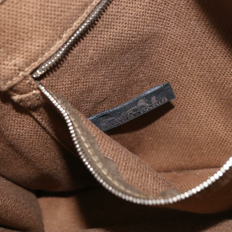 【日本直送】愛馬仕 Sac Arne PM 手袋 帆布 米色 銀色 正品 mr2287A-11