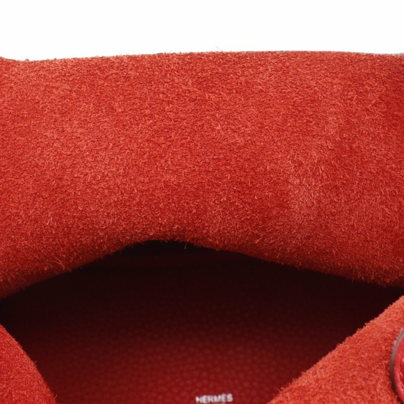 愛馬仕 Picotin Lock 18 PM 手提包，Taurillon Clemence 皮革，2019 年款，紅色，D 型皮帶扣，18K PM，女士款。-11