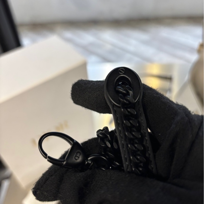 全新專櫃半價🌟Dior Lady 啞光黑 迷你包-5