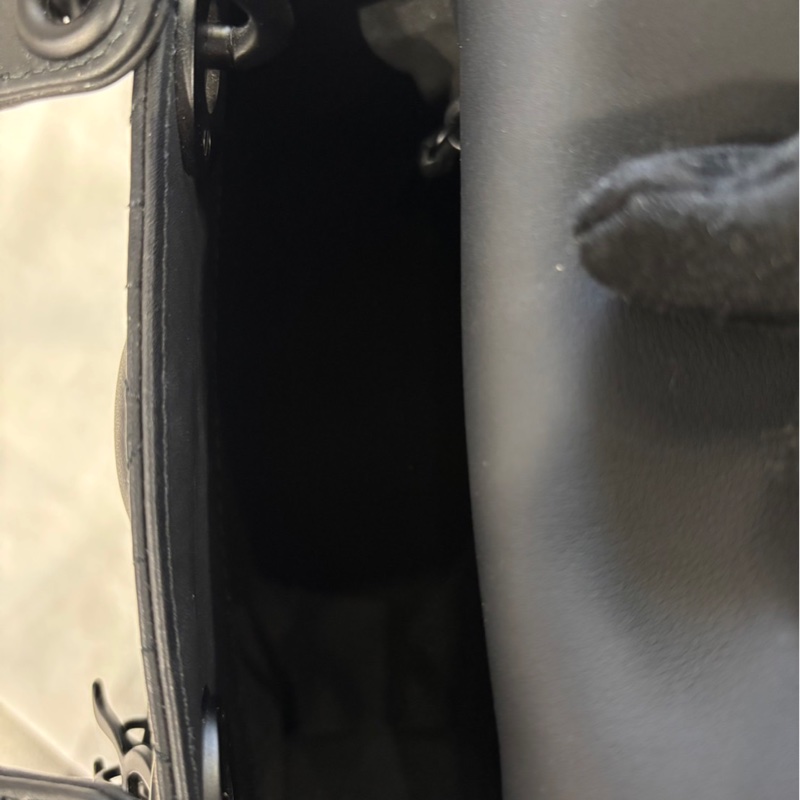 全新專櫃半價🌟Dior Lady 啞光黑 迷你包-7