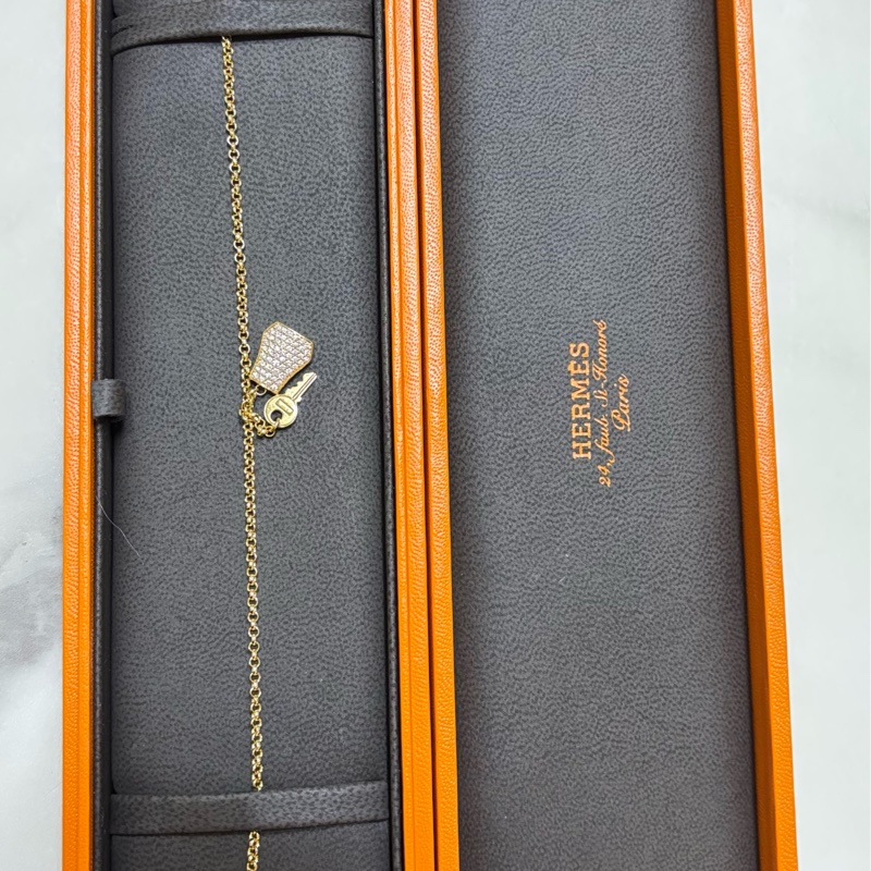 愛馬仕玫瑰金手鍊-5