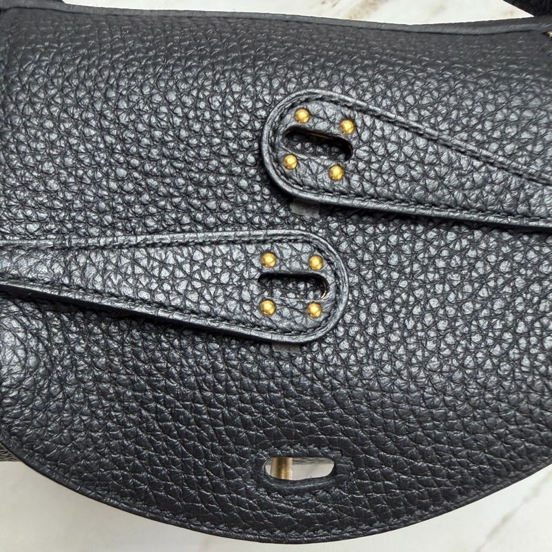 愛馬仕 Hermès mini lindy 一代 黑色金釦-14