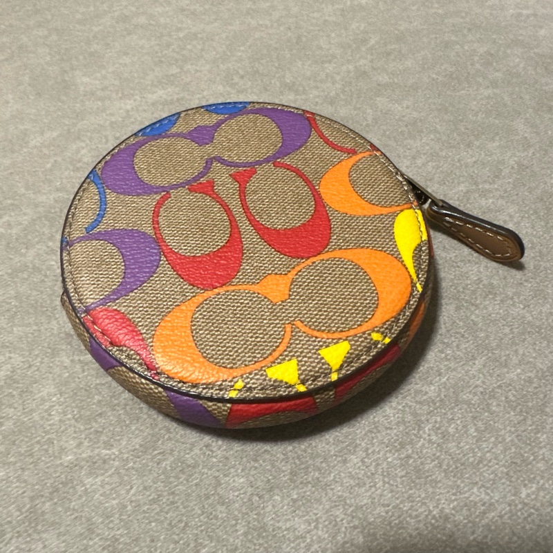 COACH 💫 彩色LOGO零錢包 拉鏈小包-1